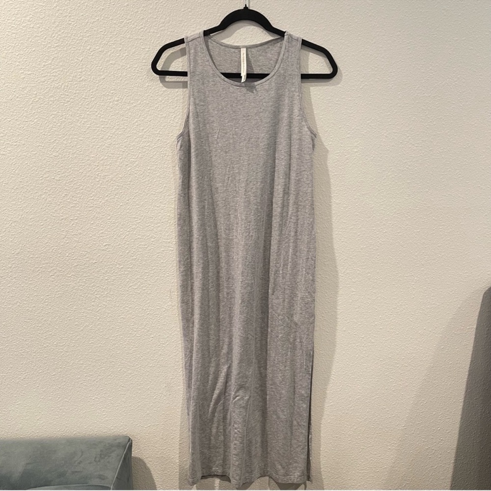 Aritzia The Group Babaton Evelina Maxi Dress Light Heather Gray Size Small - Picture 2 of 6